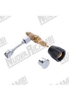 Кран с хромированной водяной трубкой и ручкой "NR" в сборе для BFC/ EXPOBAR/ FIAMMA RST/ SANREMO