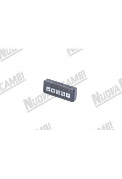 Сенсорна панель "GICAR" 5 кнопок - 5 LED, 16 контактів + 6 контактів (9.9.09.50G)