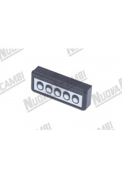 Сенсорная панель "GICAR" 5 кнопок - 5 LED для FIAMMA RST/SV ITALIA, 16 контактов (9.9.08.83G)