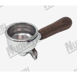 Портафільтр на 2 чашки з ручкою "NR" з горіхового дерева M12 - з'єднання носика 3/8 з фільтром та пружиною фіксації фільтра для ASTORIA CMA P4Y