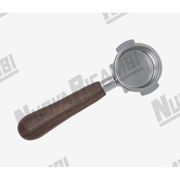 Портафільтр на 2 чашки з ручкою "NR" з горіхового дерева M12 - з'єднання носика 3/8 з фільтром та пружиною фіксації фільтра для ASTORIA CMA P4Y Портафільтр на 2 чашки з ручкою NR з горіхового дерева M12 - зєднання носика 3/8 з фільтром та пружиною фіксації фільтра для ASTORIA CMA P4Y-624900/N