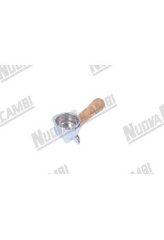 Портафильтр на 2 чашки с ручкой из оливкового дерева NR M12, соединение носика 3/8, с пружиной и фильтром для ASTORIA CMA P4Y