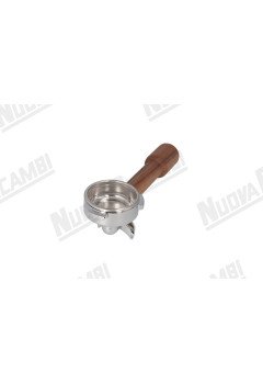 Портафильтр на 2 чашки с ручкой из орехового дерева M10, соединение носика 3/8, с пружиной и фильтром для CARIMALI