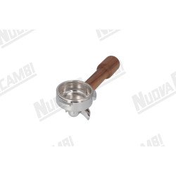 Портафільтр на 2 чашки з ручкою з горіхового дерева M10, з'єднання носика 3/8, з пружиною та фільтром для CARIMALI