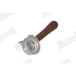 Портафільтр на 1 чашку з ручкою з горіхового дерева NR M10, з'єднання носика 3/8, з пружиною та фільтром для CARIMALI