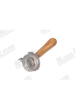 Портафильтр на 1 чашку с ручкой из оливкового дерева NR M10, соединение носика 3/8, с пружиной и фильтром для CARIMALI
