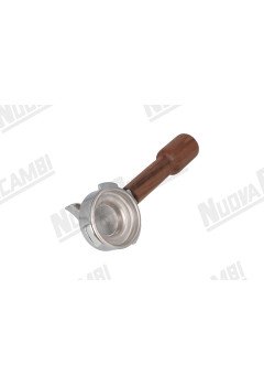 Портафильтр на 1 чашку с ручкой из орехового дерева M10, соединение носика 3/8, с пружиной и фильтром для CARIMALI