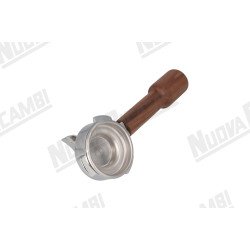 Портафільтр на 1 чашку з ручкою з горіхового дерева M10, з'єднання носика 3/8, з пружиною та фільтром для CARIMALI