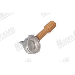 Портафільтр на 1 чашку з ручкою з оливкового дерева M10, з'єднання носика 3/8, з пружиною та фільтром для CARIMALI