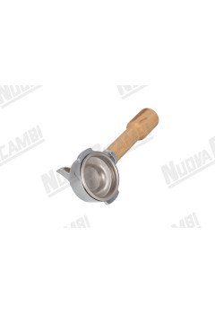 Портафильтр на 1 чашку с ручкой из оливкового дерева M12, соединение носика 3/8, с пружиной и фильтром для SACOME CONTI