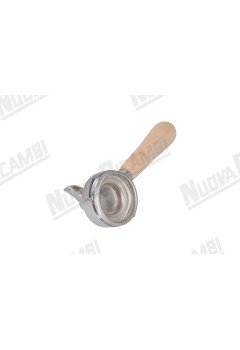 Портафильтр на 1 чашку с ручкой из кленового дерева NR M12, соединение носика 3/8, с пружиной и фильтром для LA PAVONI