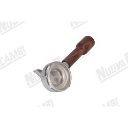 Портафільтр на 1 чашку з ручкою з горіхового дерева M12, з'єднання носика 3/8, з пружиною та фільтром для LA PAVONI