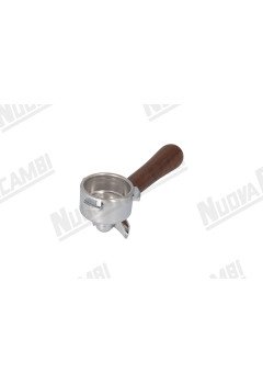 Портафильтр на 2 чашки с ручкой из орехового дерева NR M10, соединение носика 3/8, с пружиной и фильтром для LA SAN MARCO