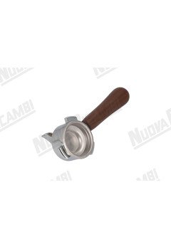 Портафильтр на 1 чашку с ручкой из орехового дерева NR M10, соединение носика 3/8, с пружиной и фильтром для LA SAN MARCO