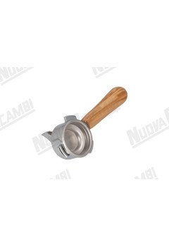 Портафильтр на 1 чашку с ручкой из оливкового дерева NR M10, соединение носика 3/8, с пружиной и фильтром для LA SAN MARCO