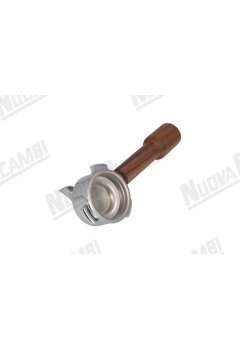 Портафильтр на 1 чашку с ручкой из орехового дерева M10, соединение носика 3/8, с пружиной и фильтром для LASAN MARCO