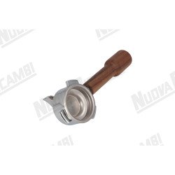 Портафільтр на 1 чашку з ручкою з горіхового дерева M10, з'єднання носика 3/8, з пружиною та фільтром для LASAN MARCO