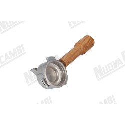 Портафільтр на 1 чашку з ручкою з оливкового дерева M10, з'єднання носика 3/8, з пружиною та фільтром для LA SAN MARCO