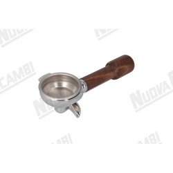 Портафільтр на 2 чашки з ручкою з горіхового дерева M12, з'єднання носика 3/8, з пружиною та фільтром для WEGA