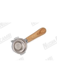 Портафильтр на 1 чашку с ручкой из оливкового дерева NR M12, соединение носика 3/8, с пружиной и фильтром для WEGA