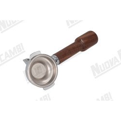 Портафільтр на 1 чашку з ручкою з горіхового дерева M12, з'єднання носика 3/8, з пружиною та фільтром для WEGA