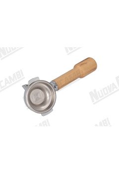 Портафильтр на 1 чашку с ручкой из оливкового дерева M12, соединение носика 3/8, с пружиной и фильтром для WEGA