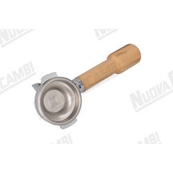 Портафільтр на 1 чашку з ручкою з оливкового дерева M12, з'єднання носика 3/8, з пружиною та фільтром для WEGA
