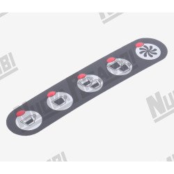 Мембрана сенсорної панелі 5 кнопок - 5 LED