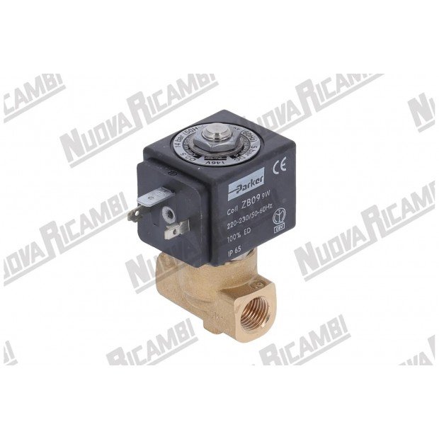Двухходовой клапан проточный Parker 1/4-1/4 220В Двухходовой клапан проточный Parker 1/4-1/4 220В