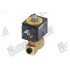 Електромагнітний клапан PARKER 3-ходовий 1/4-1/4 ВР V220/50-60 9Вт, отвір Ø 1,5 - ущільнення VITON - конічний дренаж 1/8