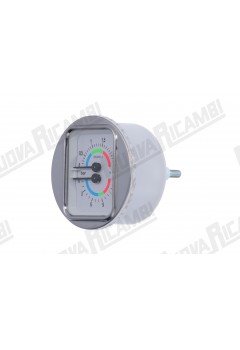 Манометр подвійний для кавомашини Cimbali/Faema, 0-2.5/16 бар, з'єднання 1/8"M конічне, рамка Ø 70мм, корпус Ø 63мм (Артикул: 632075)
