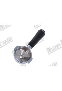 Портафильтр "NR" - угловой 15° - с ручкой "NR" M10 - соединение носика M16x1 - пружина фиксации фильтра - для FAEMA DUE/ E91/ E92/ E97/ E98