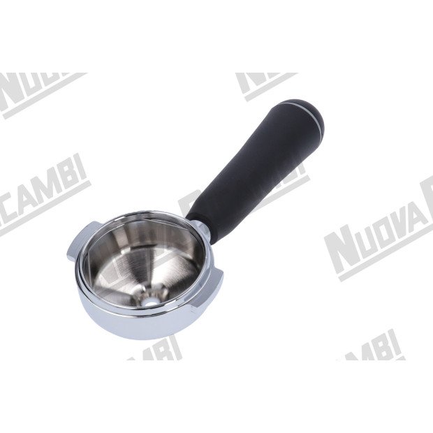 Портафильтр NR - угловой 15° - с ручкой NR M10 - соединение носика M16x1 - пружина фиксации фильтра - для FAEMA DUE/ E91/ E92/ E97/ E98-632329