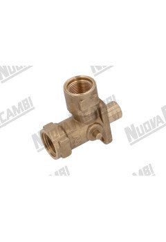 Корпус крана воды/пара из нержавеющей стали с седлом для FAEMA DUE/ E91