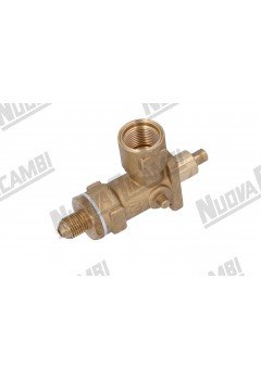 Кран пара/воды для кофемашины FAEMA ( DUE/ E91cc ) - 1/4M конус - 1/2F - седло из нержавейки