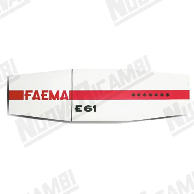 Стеклянная наклейка 2 группы для FAEMA E61-700116