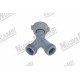 Фітинг Y 3-х ходовий - 3/4M - 3/4M - 3/4F пластик