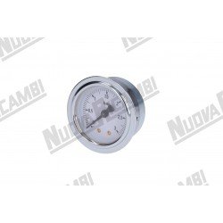 Манометр бойлера для кофемашины Gaggia Elektra, 0-3 бар, соединение 1/8"M плоское, рамка Ø 62мм, корпус Ø 52мм (Артикул: 700280)
