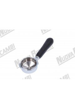 Портафильтр (Холдер) для кофемашины Gaggia с ручкой 58 мм, "NR" M10 - соединение носика 3/8 с пружиной фиксации фильтра для GAGGIA