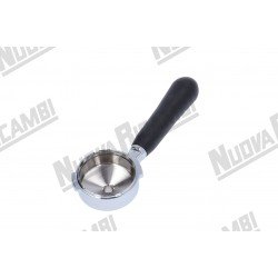 Портафильтр (Холдер) для кофемашины Gaggia с ручкой 58 мм, "NR" M10 - соединение носика 3/8 с пружиной фиксации фильтра для GAGGIA