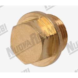 Латунна заглушка головки групи - M18 - Ø 23,5x18мм - шестигранник 17мм