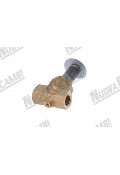 Корпус клапана "PARKER" - 2-ходовий - 1/4ВР-1/4ВР - отвір Ø 2.5мм - ущільнення VITON - втулка Ø 14мм
