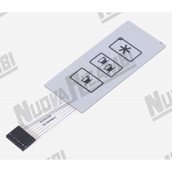 Мембрана сенсорной панели 3 кнопки - 1 LED - 8 контактов - для LA PAVONI