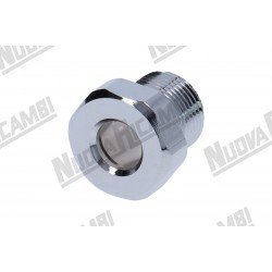 Хромований фітинг трубки крана води/пари - G 1/2"НР - отвір Ø 12мм - для FAEMA E91/ DUE Хромований фітинг трубки крана води/пари - G 1/2"НР - отвір Ø 12мм - для FAEMA E91/ DUE