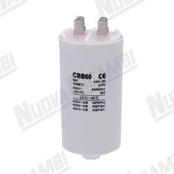 Конденсатор 50мкФ - 220/240В - 450В - 50/60Гц - Ø 50мм - вис. 106мм для OBEL/ QUAMAR/ RANCILIO/ NUOVA SIMONELLI