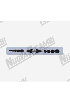 Наклейка с шелкографией "FINE-COARSE" для регулировки помола - для OBEL NR1400/ NR900