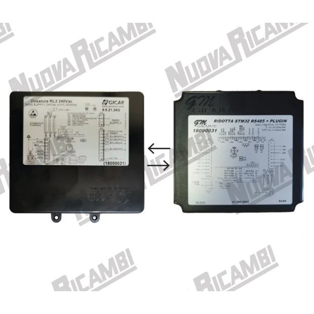 Электронный блок дозирования GICAR 3d5 3GR+LIV+TEA 240Vac для ASTORIA CMA/WEGA (9.5.21.20G)-703073
