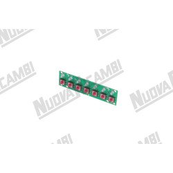 Плата сенсорної панелі 7 кнопок - 7 LED - 10 контактів