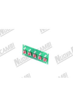 Плата кнопочной панели "GIEMME" 5 кнопок - 5 LED для WEGA "ATLAS" оригинал, 10 контактов (02.51.0120cc)