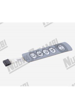Мембрана сенсорної панелі 5 кнопок - 5 LED - 7+7 контактів - для BEZZERA ELLISSE (5660502)